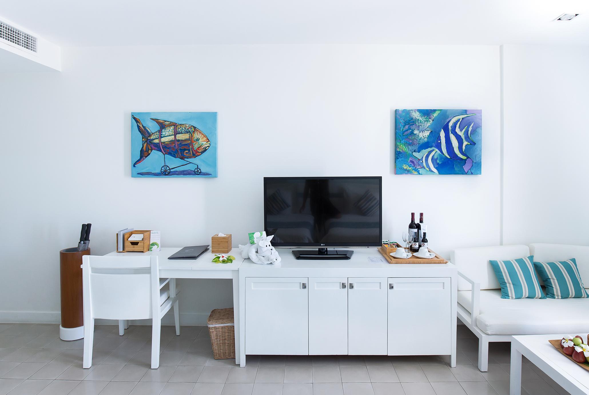Azul Doppel- oder Zweibettzimmer mit Gartenblick
