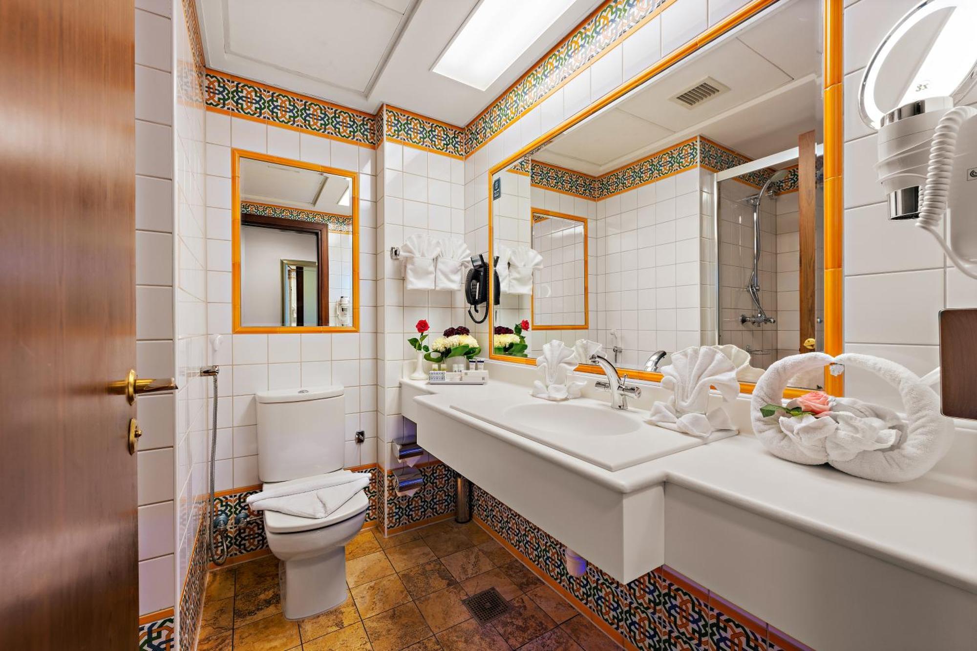 Classic Kamer met 2 Aparte Bedden en Uitzicht op de Stad