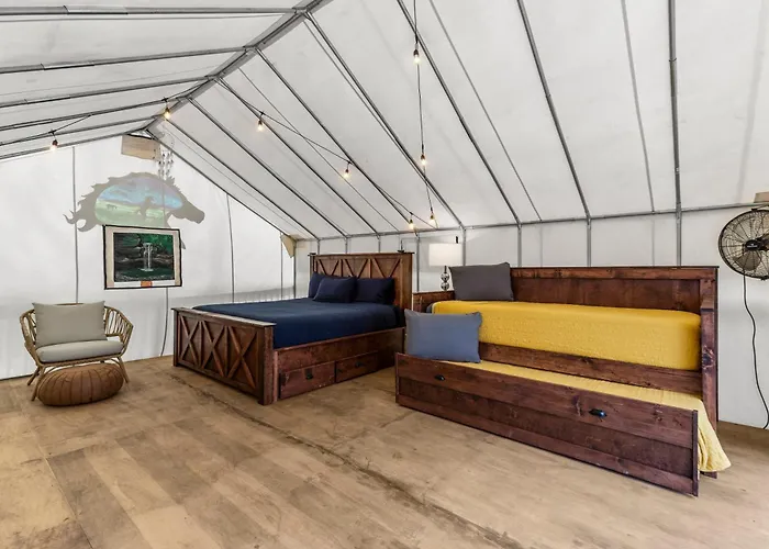 River Front Hallowed Horse Glamp Tent 2