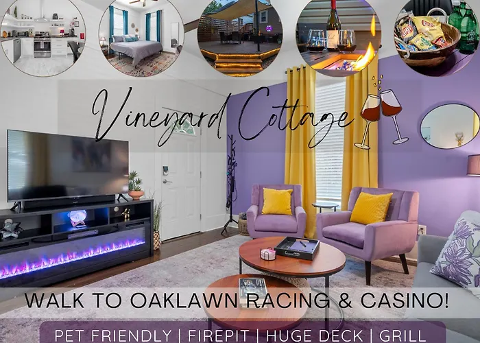 Vineyard Cottage-Pet Friendly & Walk To Oaklawn!
