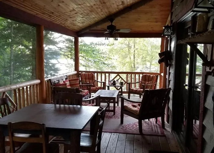 Elegantly Rustic Cabin On Secluded Island Near Lake Placid On Saranac Lake, New York
