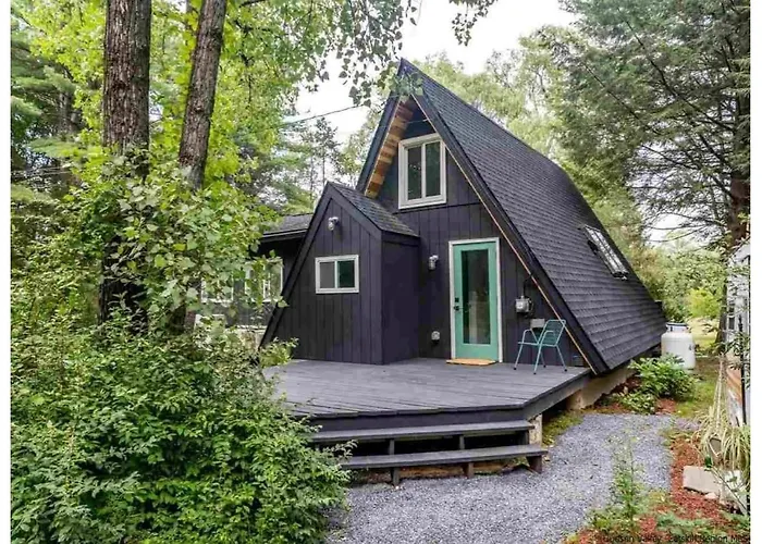 Modern A-Frame Cabin With Loft, Firepit And Grill